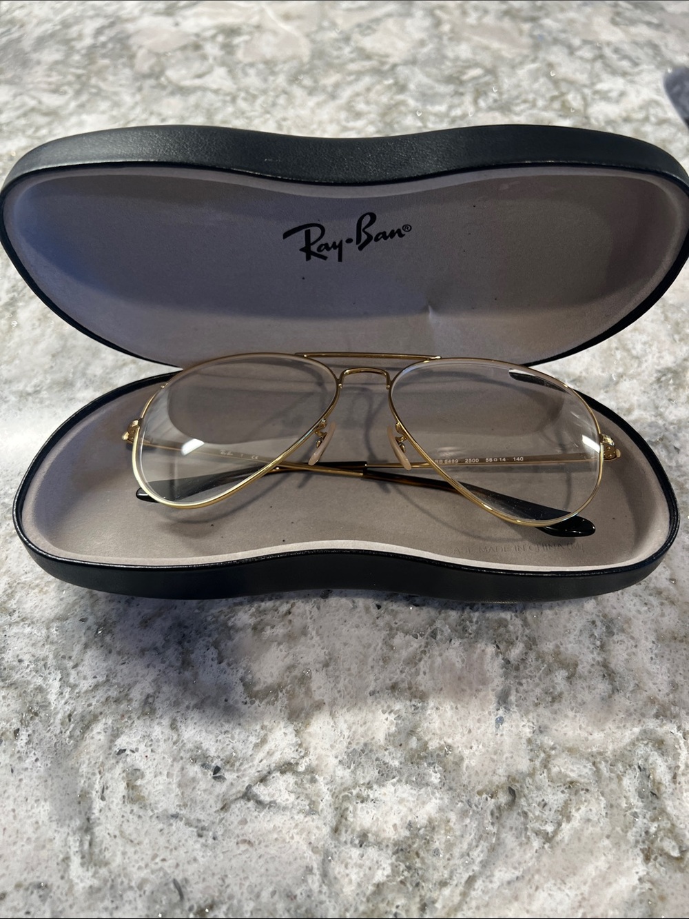 Ray-Ban Gold Aviator Prescription Glasses
